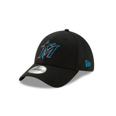 Miami Marlins Gorra | New Era MLB 2019 Team Classic 39thirty Stretch Fit Cap Mexico - Negros